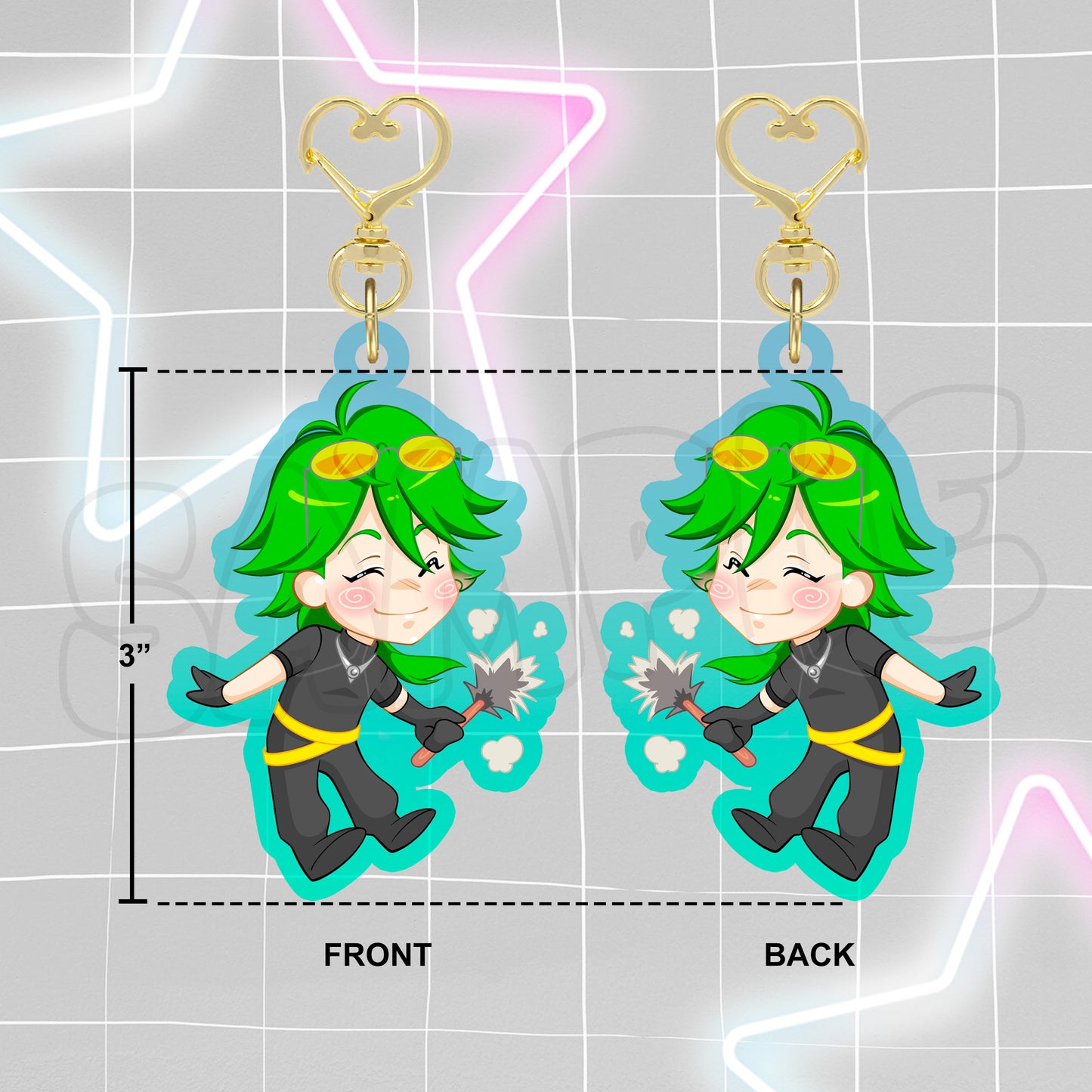 HEARTSTEEL Acrylic Keychain