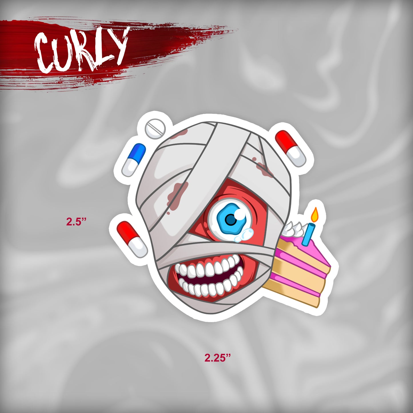 Curly, Jimmy & Anya: Mouthwashing Stickers