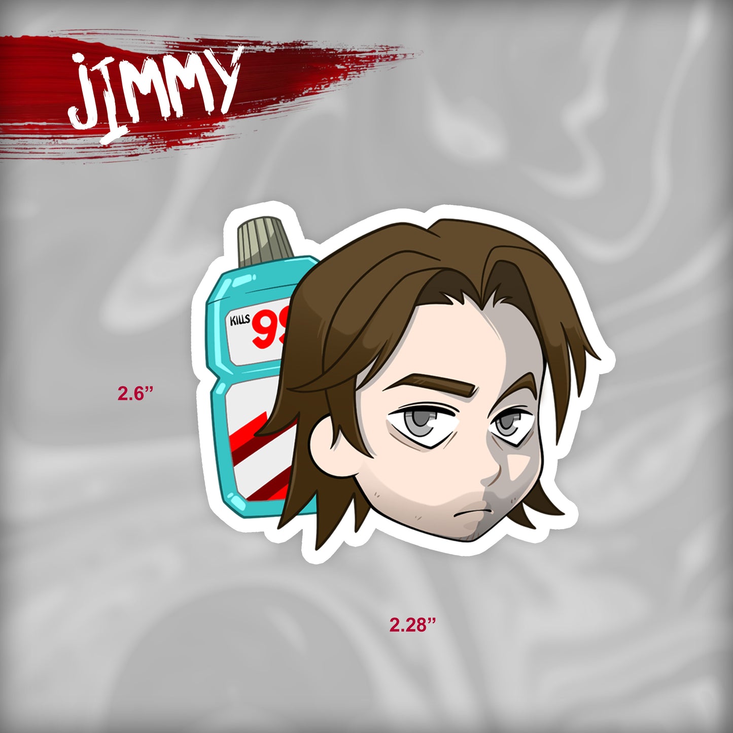 Curly, Jimmy & Anya: Mouthwashing Stickers