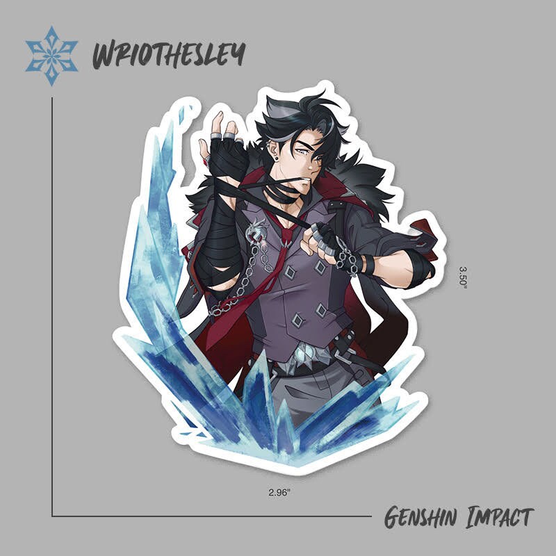 Wriothesley and Neuvillette Stickers