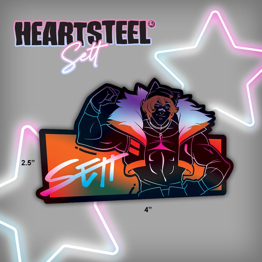 HEARTSTEEL Holographic Stickers