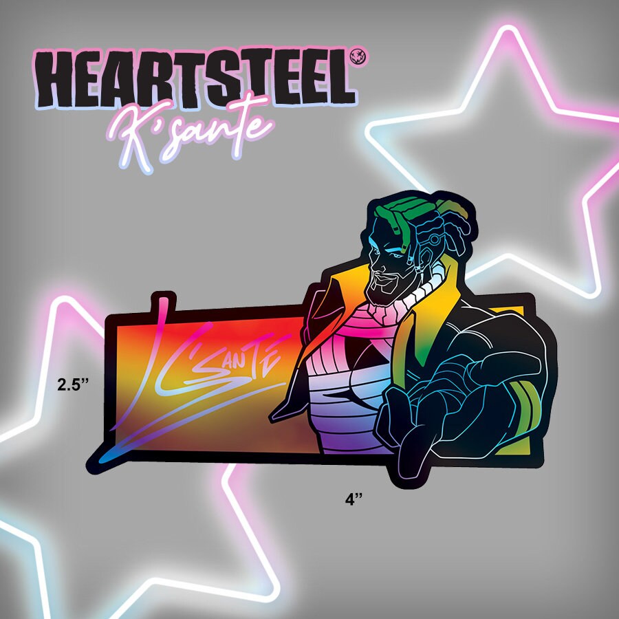 HEARTSTEEL Holographic Stickers