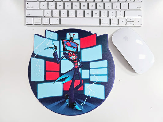 Hazbin Hotel - The V's Big Boss (Vox) - PVC Mouse Mat