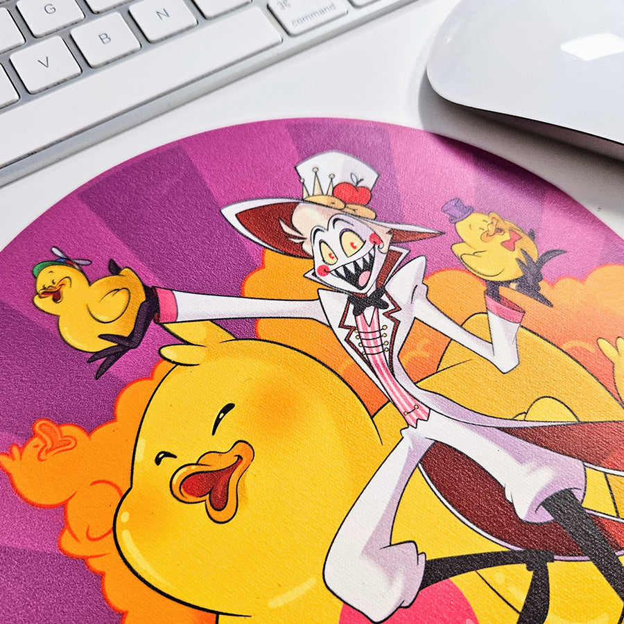 Hazbin Hotel - Rubber Duckie King (Lucifer) - PVC Mouse Mat