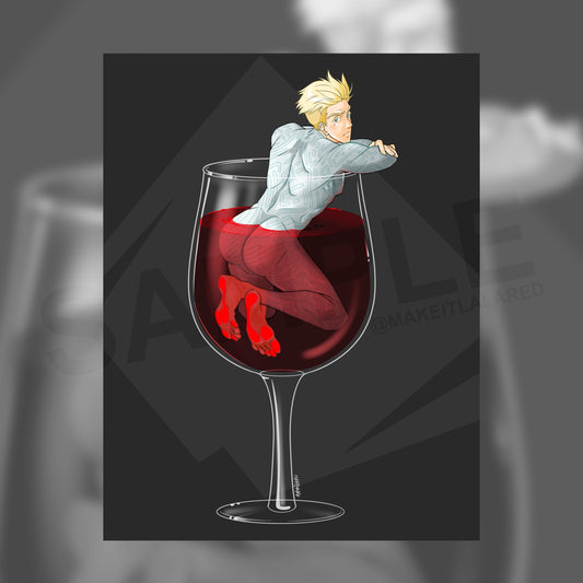 Trigun Stampede Pinup Drinks - The Knives Cabernet